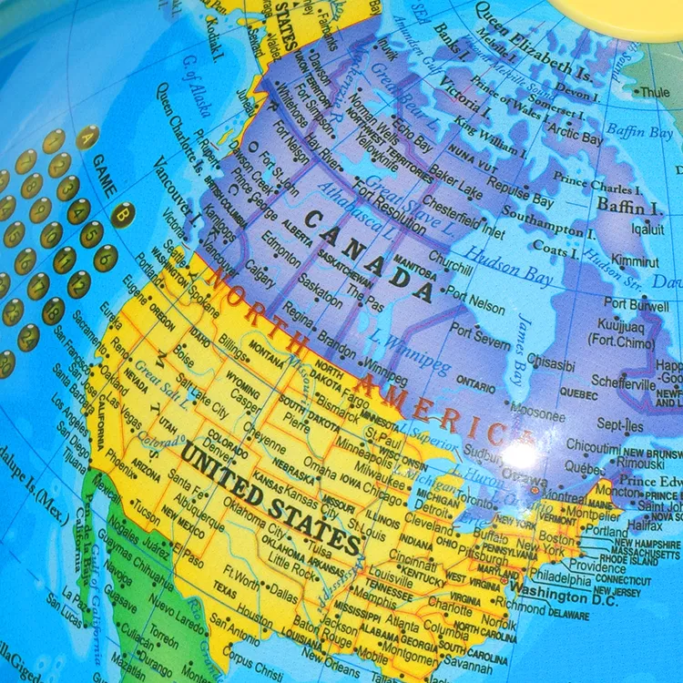 22.8cm (9") Talking Globe with Full-Swing Meridian – Metal Meridian and Base detail view 3